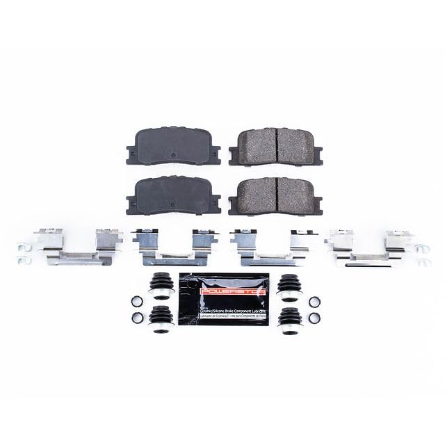 Power Stop Z23-906 Z23 Evolution Sport Carbon Fiber Infused Ceramic Brake Pads with Hardware