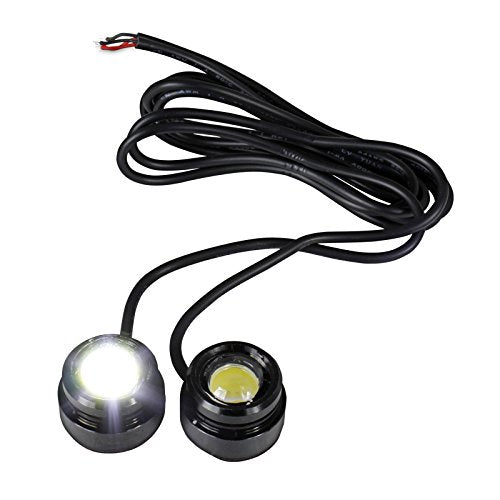 2PC Spec-D Tuning LED-EAGLE12WH 3W Eagle Eye LED Car Motor DRL Daytime Running Backup Tail Bulb Light White