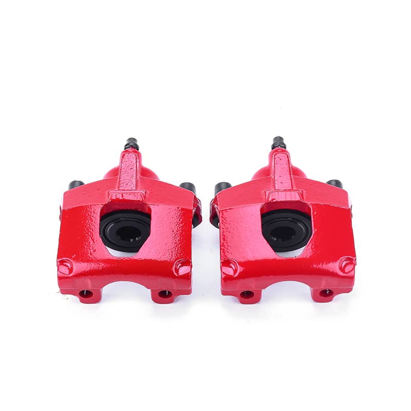 Power Stop Rear S4774 Pair of Powder Coated High-Temp Red Calipers For Chrysler Town & Country 2000-2007, Dodge Caravan 2000-2007, Dodge Grand Caravan 2000-2007 [Model Specific]