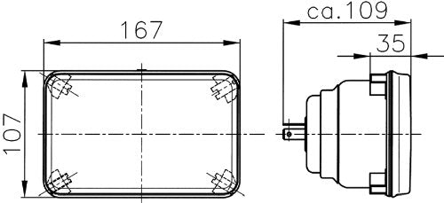 Hella Hlmp 003177871 Mod 164X103 H1 12V Ece, Multi