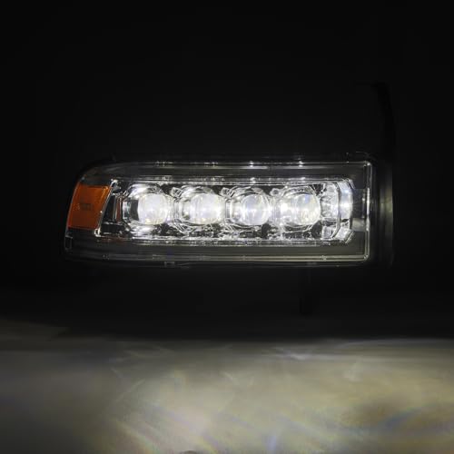 NOVA-Series LED Headlights Chrome AlphaRex 94-01 Dodge Ram 1500/94-02 Ram 2500/3500