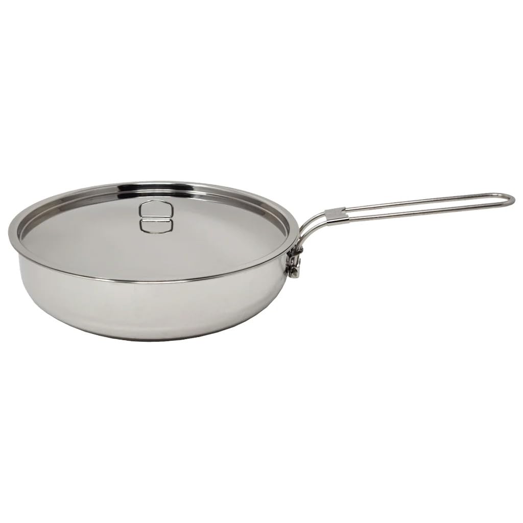 Stainless Steel The Pathfinder School Folding Skillet and Lid (10-Inch)