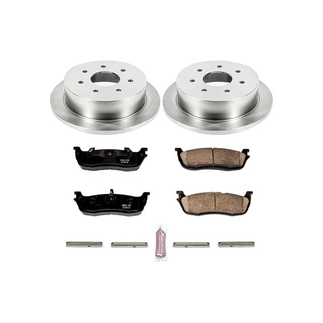 Power Stop Autospecialty KOE5147 Rear Replacement Brake Kit-OE Brake Rotors & Ceramic Brake Pads