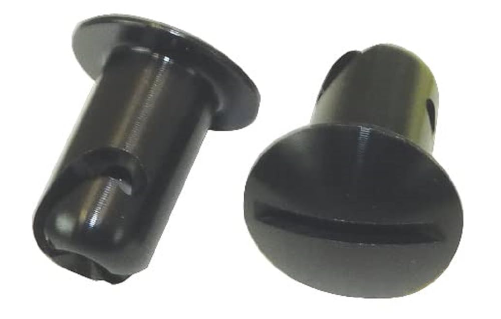 Moroso Quick Fastener 71364, Oval, 7/16 in X.550, Aluminum, Black