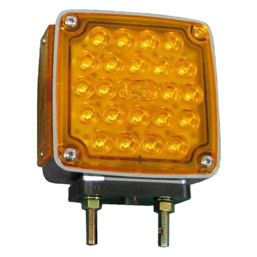 Peterson V327AA Amber/Amber Led Park/Turn Signal, W/Side Marker, Rectangular