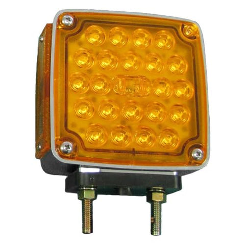 Peterson V327AA Amber/Amber Led Park/Turn Signal, W/Side Marker, Rectangular