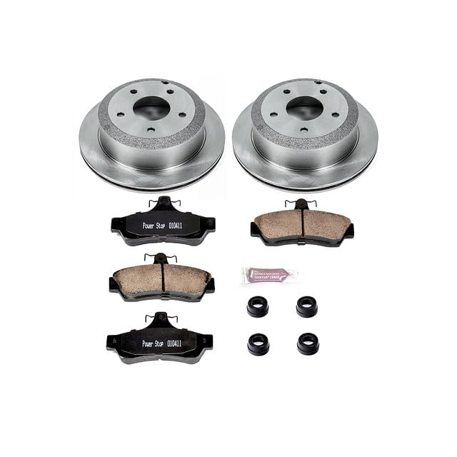Power Stop KOE1601 Rear Replacement Brake Kit-OE Brake Rotors & Ceramic Brake Pads Autospecialty