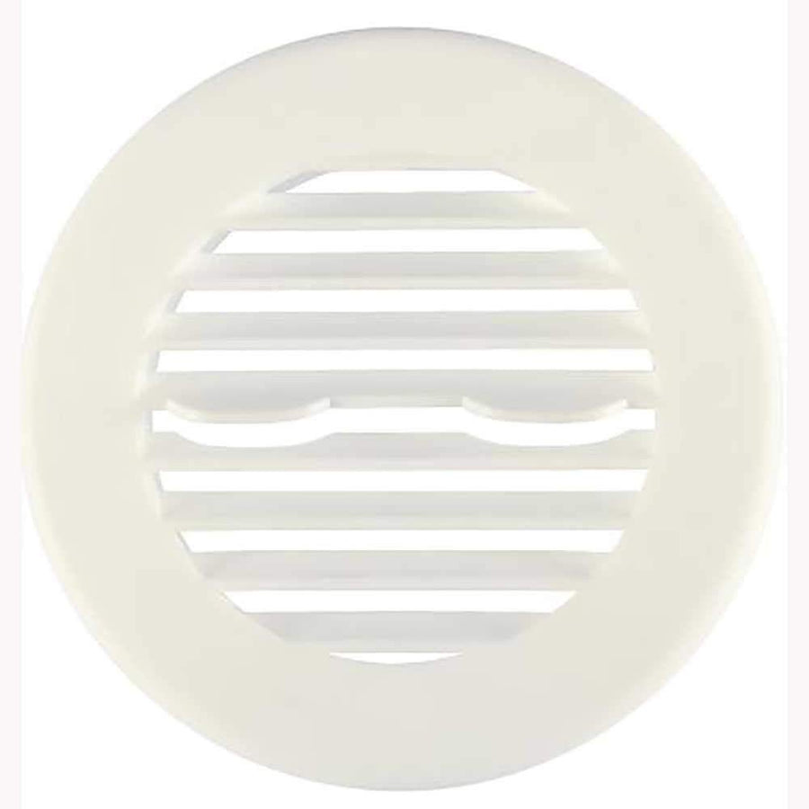 A/C Ceiling Vent, Fixed Louvers, Long Flange, Beige