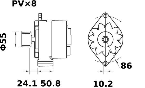 Alternator Mahle - MG274