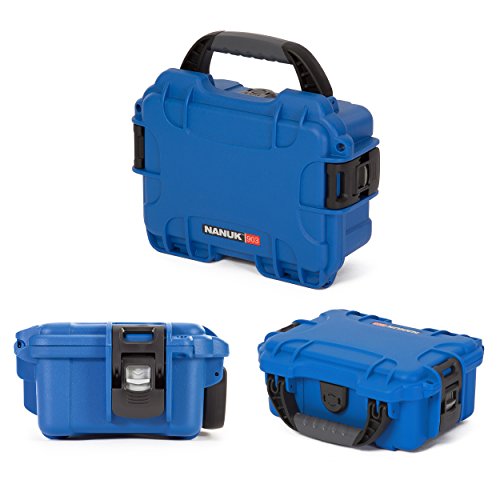 Small Nanuk 903 Waterproof Hard Case 9.1" x 6.8" x 3.8" - Blue (903-0008)