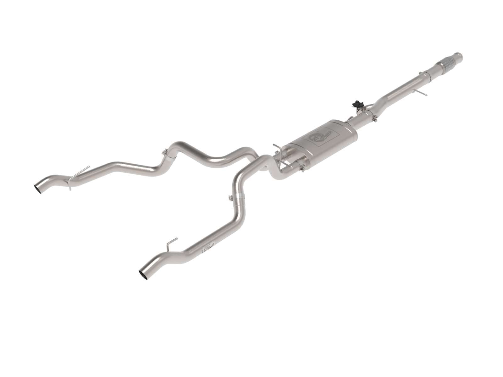 aFe Power 304 Stainless Steel Gemini XV Cat-Back Exhaust System w/Cut-Out Fit GM Silverado/Sierra 1500 19-22 V8-6.2L 49-34140