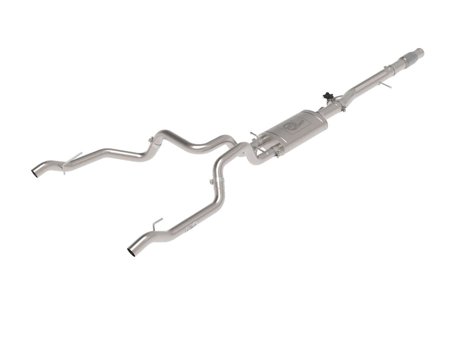 aFe Power 304 Stainless Steel Gemini XV Cat-Back Exhaust System w/Cut-Out Fit GM Silverado/Sierra 1500 19-22 V8-6.2L 49-34140