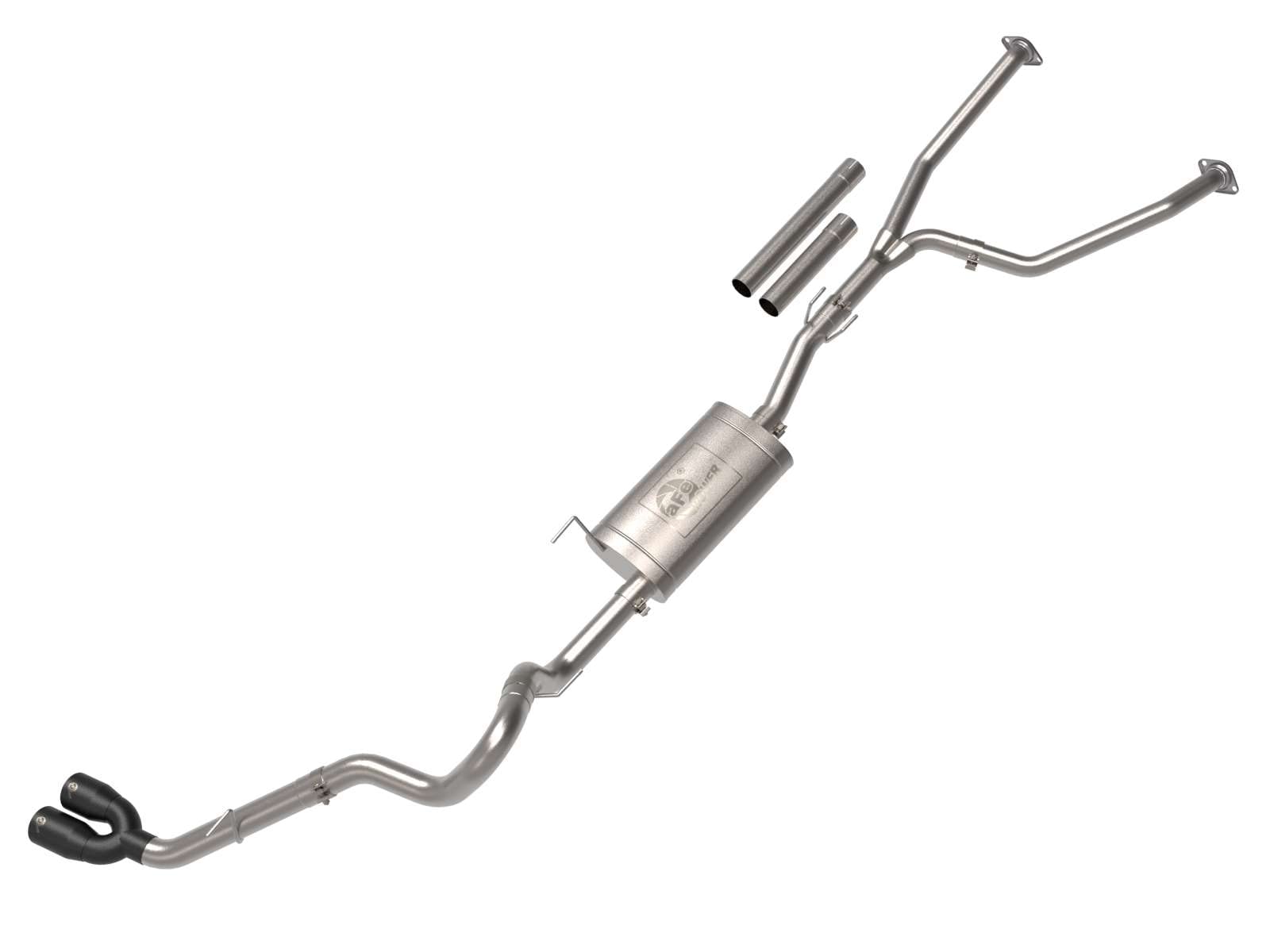 aFe Power 2-1/2 IN to 3 IN Stainless Steel Vulcan Series Cat-Back Exhaust System Black Fit Toyota Tundra 2022 V6-3.5L (tt) 49-36061-B