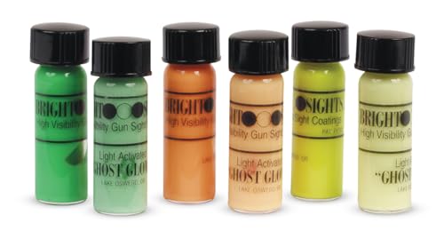 GLO-BRITE TRUGLO Hi-Visibility Paint Kit for Gun Sights, Adjustment Knobs | Adheres to Metal, Plastic, and Many Other Materials, 3 Gun Sight Coatings (Yellow, Orange and Green)