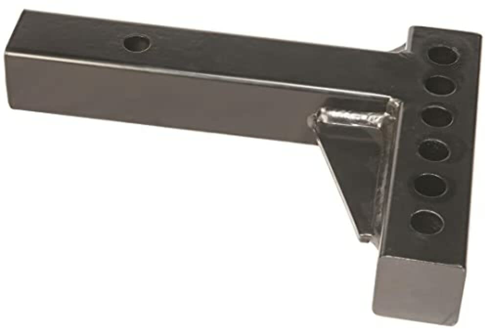 Weight Distribution Hitch Shank Husky Towing 31518 - 2 Inch Square, 10 Inch Length 4-1/4 Inch Rise 6-3/4 Inch Drop 6K Shank/14K WD Capacity, Black Powder Coated Steel