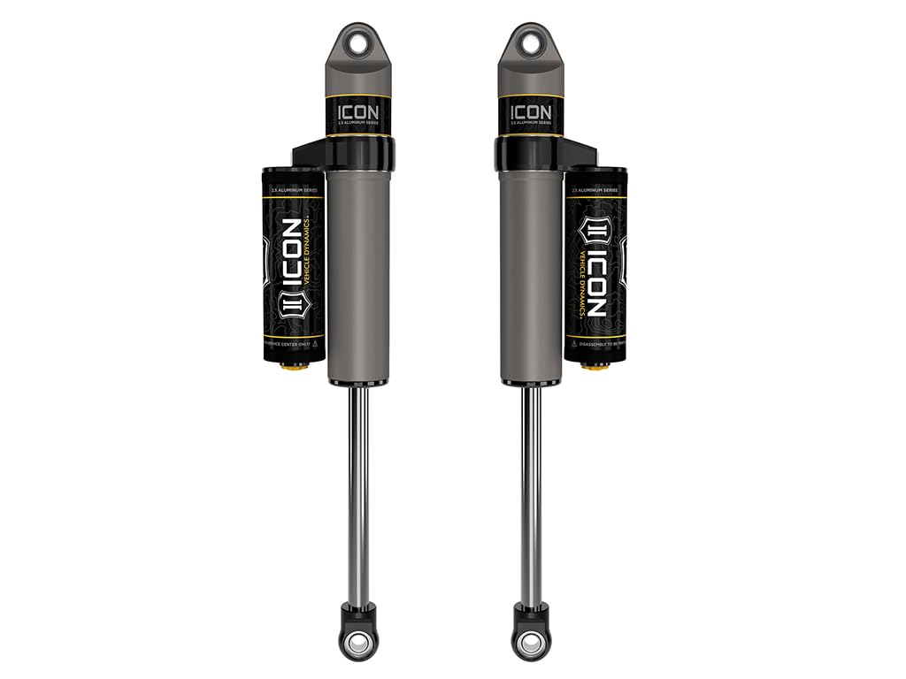 Rear 2.5 VS Piggyback Reservoir Shocks, ICON Vehicle Dynamics, Pair, Compatible with 2021-2023 F-150 4WD/F-150 Tremor, 97721P