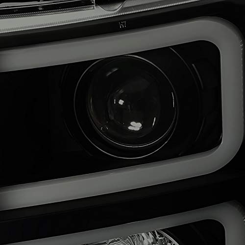 2LHP-SIV07SM-RS SPEC-D TUNING Projector Headlights- Smoke with Black Housing 07-13 Chevrolet Silverado