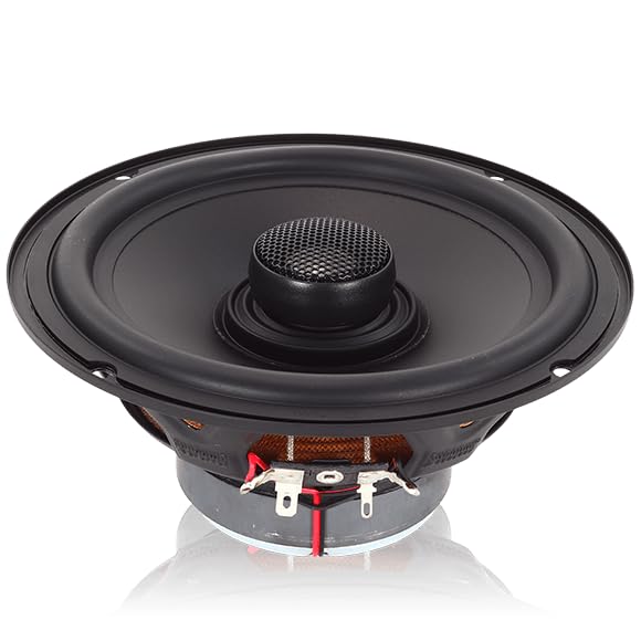 E-6.5CX Sundown Audio 6.5" 3-Way Coaxial Car Speakers - Full Range System with Titanium Tweeters - 60W RMS, 4-Ohm - Premium Sound Upgrade, Easy 2.5" Mount, Grilles for Clear Audio (Pair)