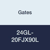 GL Couplings, Gates 24GL-20FJX90L, Female JIC 37 Flare Swivel, 90 Bent Tube, 1 1/2" ID, 5.59"