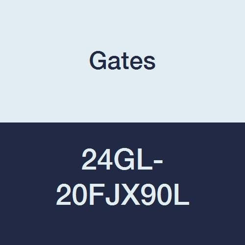 GL Couplings, Gates 24GL-20FJX90L, Female JIC 37 Flare Swivel, 90 Bent Tube, 1 1/2" ID, 5.59"