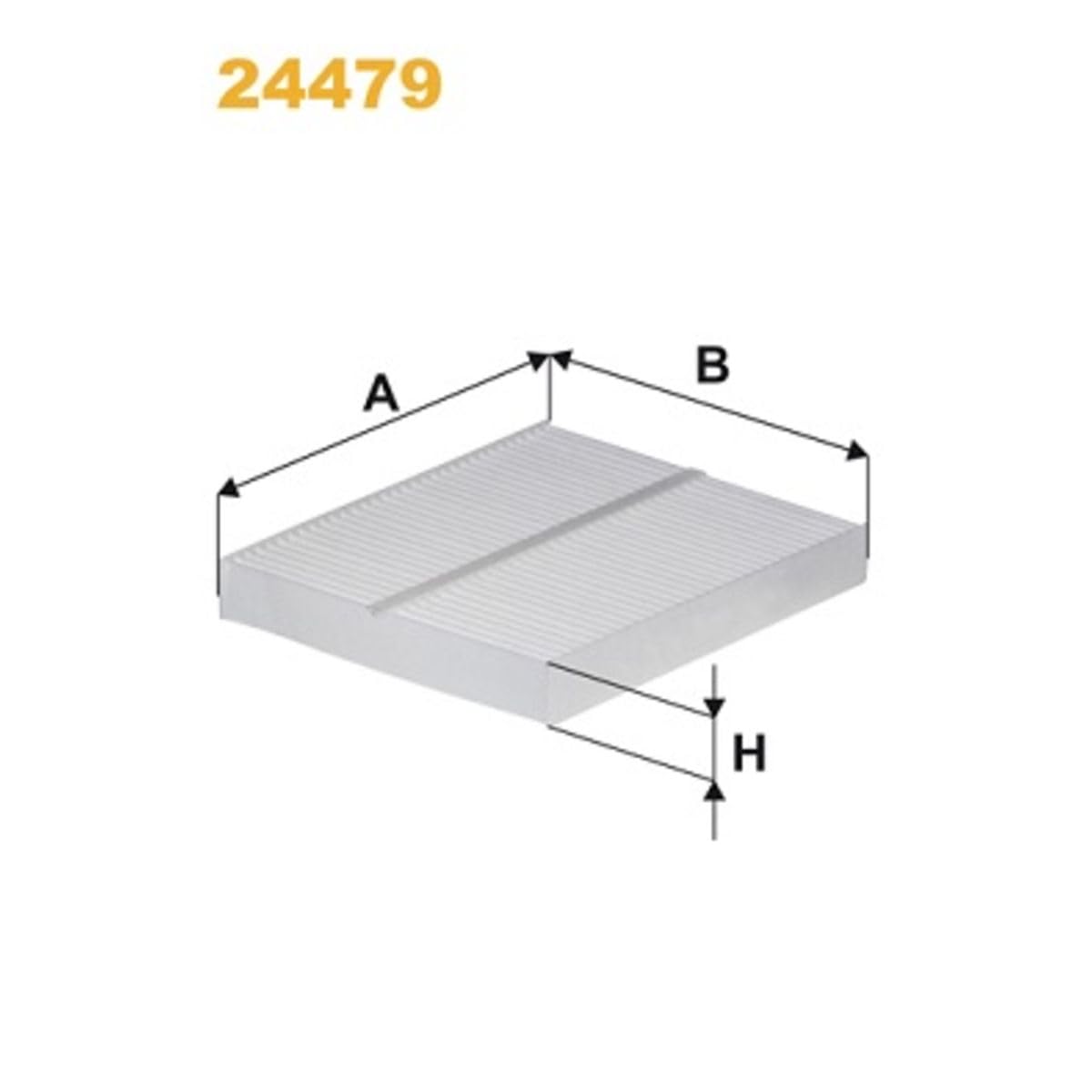 Cabin Air Panel WIX Filters - 24479, Pack of 1