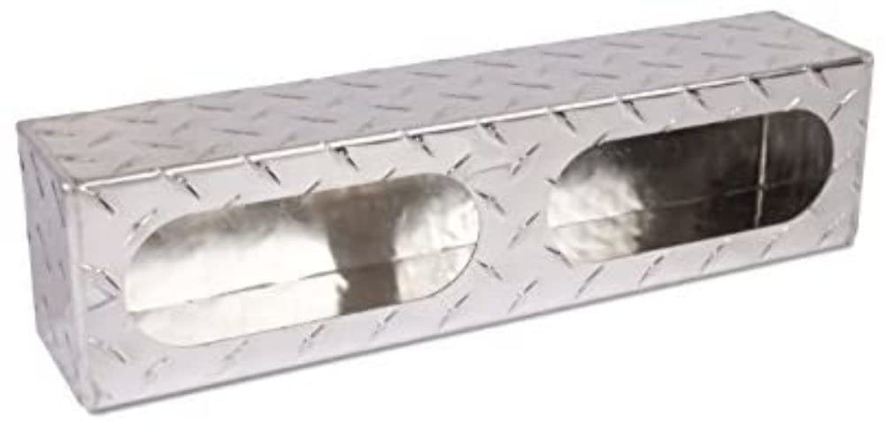 Custer Double Mounting Box AL6502 Aluminum (2) 6.5" Oval Holes