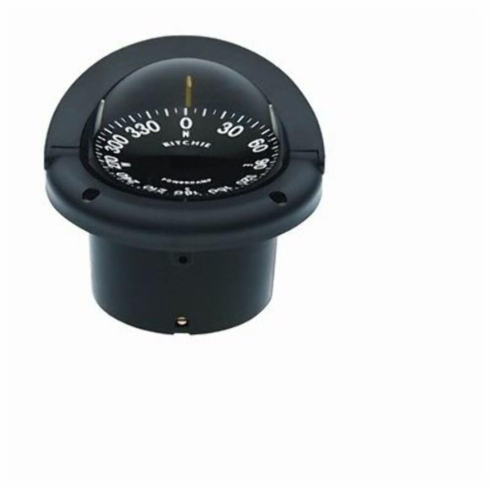 Ritchie Helmsman HF-742 Flush Mount Compass, Black, 3.75-inch Dial
