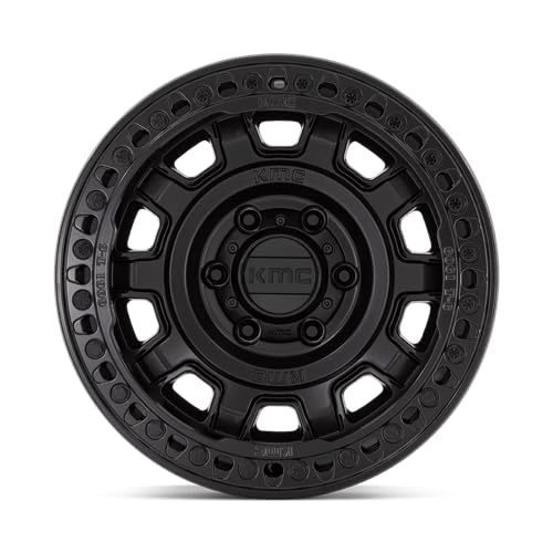 KMC Wheels 17X9 TANK BEADLOCK 5X5.04.41 -15mm SATIN BLACK - KM23679050715N