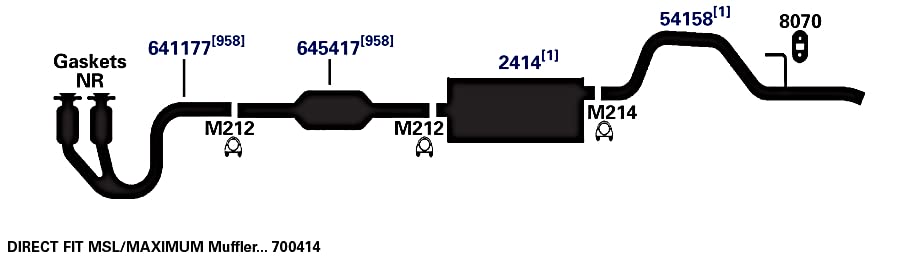 Exhaust Tail Pipe AP Exhaust Products 54158