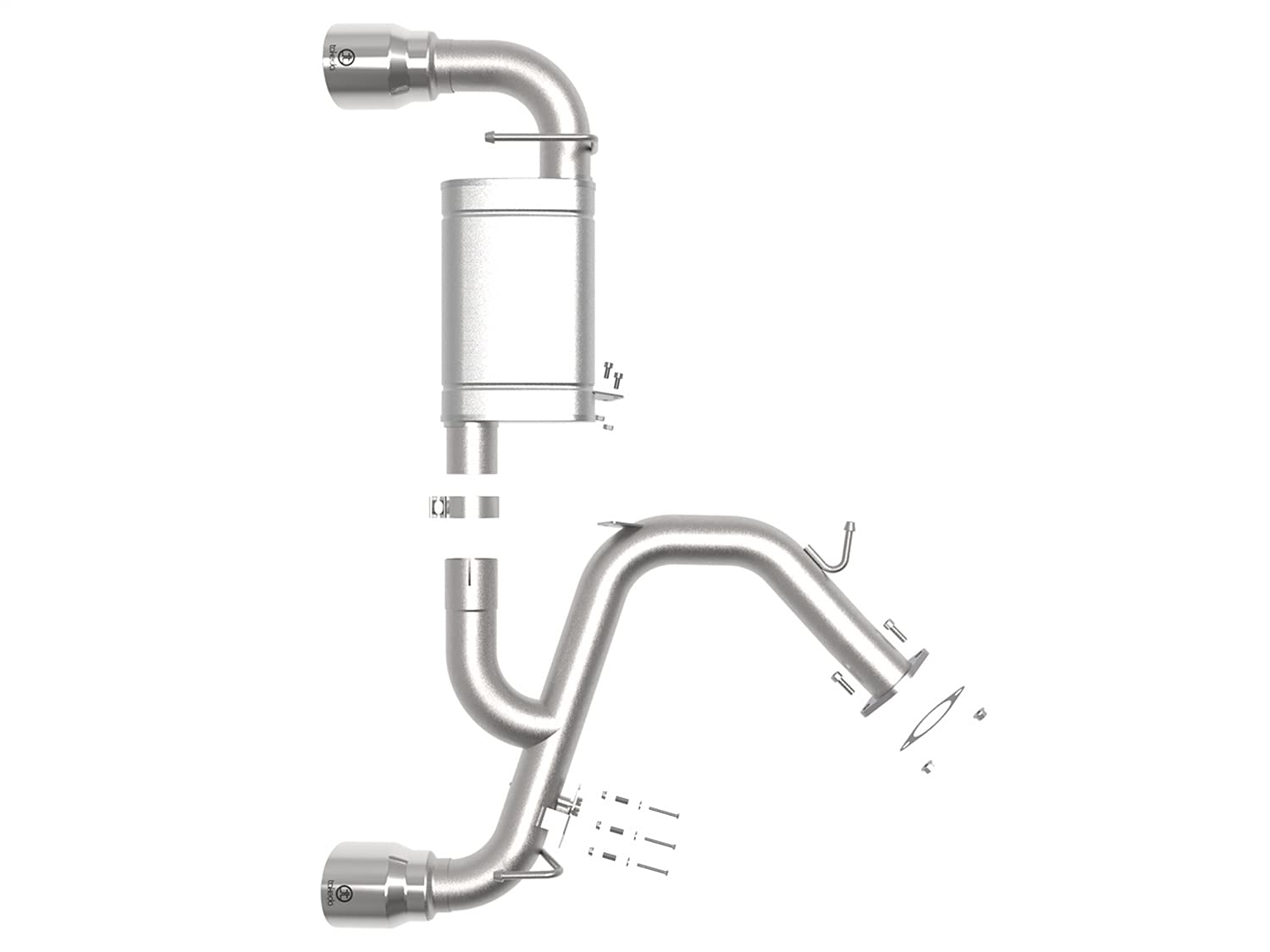 Takeda aFe Power 49-37007-P 3 IN 304 Stainless Steel Axle-Back Exhaust System w/Polished Tips