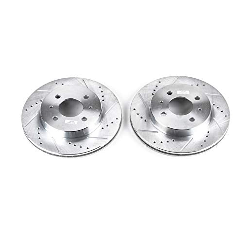 Power Stop Front AR8238XPR Rotor Pair Drilled & Slotted For Saturn SC, Saturn SC1, Saturn SC2, Saturn SL, Saturn SL1, Saturn SL2, Saturn SW1, Saturn SW2 [Model Specific]