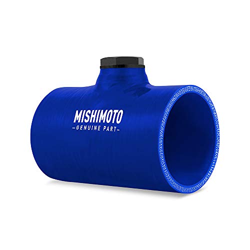 Silicone Coupler Mishimoto, 2.5" w/ 1/8" NPT Bung Blue