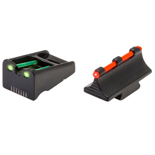 TRUGLO Windage & Elevation Adjustable Fiber Optic Sight Set Rear and Front Sights Compatible with Remington
