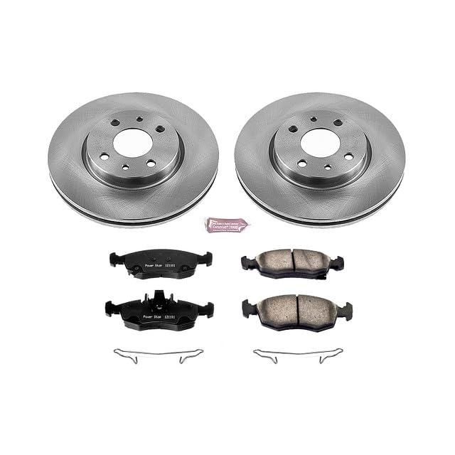 Power Stop KOE6290 Front Replacement Brake Kit-OE Brake Rotors & Ceramic Brake Pads For Fiat 500 2012-2017 [Model Specific]