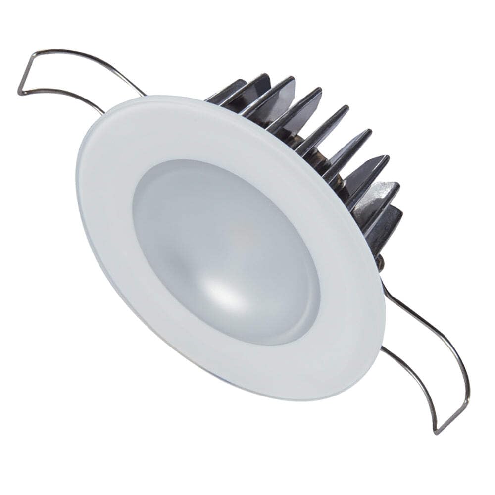 Mirage LED Lumitec Down Light, Flush Mount, Glass Bezel, White Dimming, Red Non-Dimming, Blue Non-Dimming Exterior or Interior