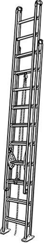 D520-2 Werner 375-Pound Duty Rating Type 1AA Aluminum D-Rung Extension Ladder, 20-Foot
