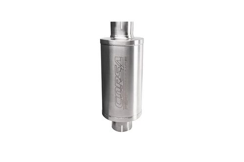 304 Stainless Steel Corsa 2.50in Pro Series Packed Resonator (Slip Fit) (6-8DB) - Brushed (PKM2004)
