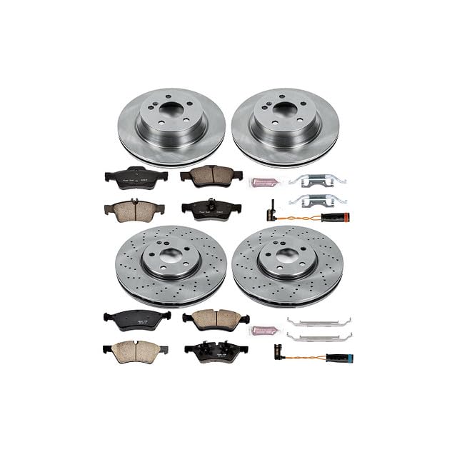 Brake Kit PowerStop For E350 2007-2009, E550 2007-2009 [Model Specific] - Autospecialty Front and Rear OE Disc Rotors & Ceramic Brake Pads Replacement, KOE6358