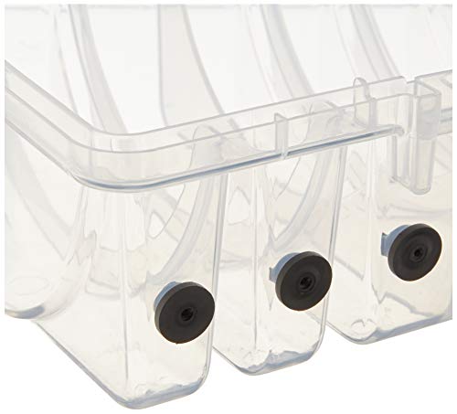 Leader Plano 108700 Spool Box, Clear, One Size, Transparent/Black