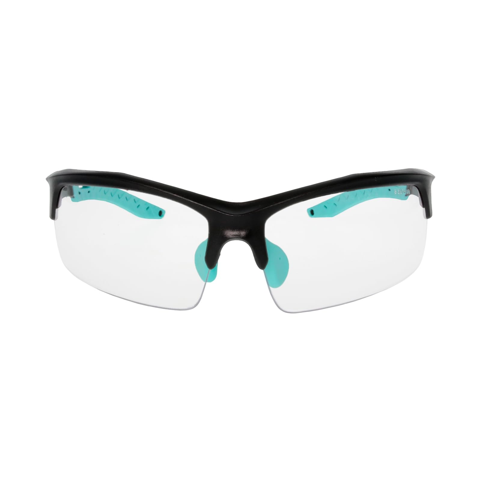Walker's Teal Unisex Impact Resistant Sport Glasses | Durable Non-Slip Rubberized Frame UV Protection Shooting Outdoor Sports Glasses w/ Clear Lenses