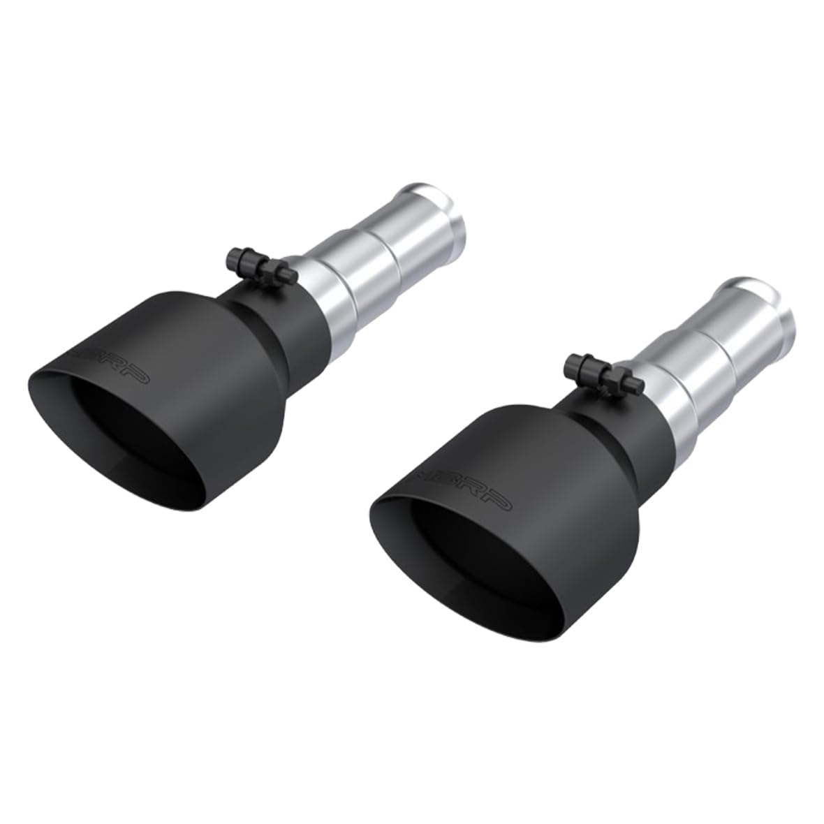 19-24 MBRP Ram 1500 5.7L Hemi 3in Inlet 5in OD Dual Wall Angle Cut T304 BLK Tips - Pairs
