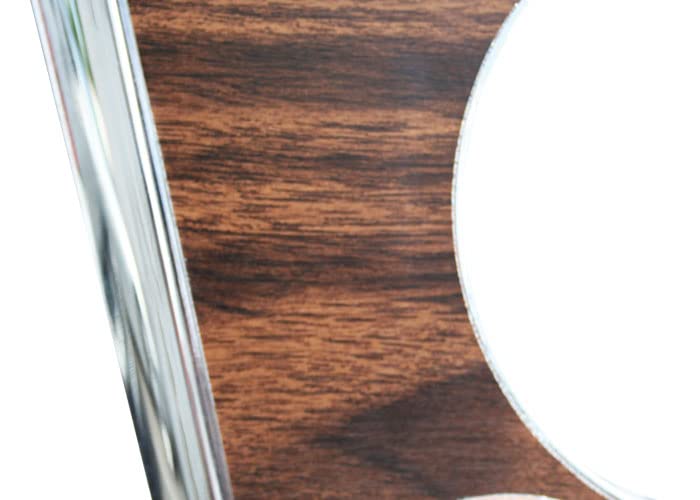 INST305 Brothers Trucks Instrument Bezel - 7 Hole w/Gauges - Chrome/Woodgrain