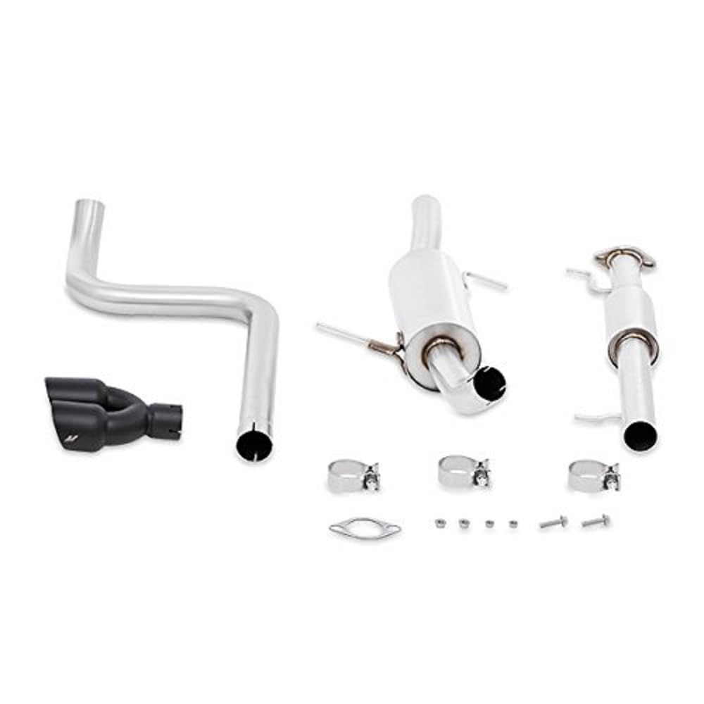Mishimoto Cat-Back Exhaust MMEXH-FIST-14RBK Resonated Fits Ford Fiesta ST 2014+ Black Tips