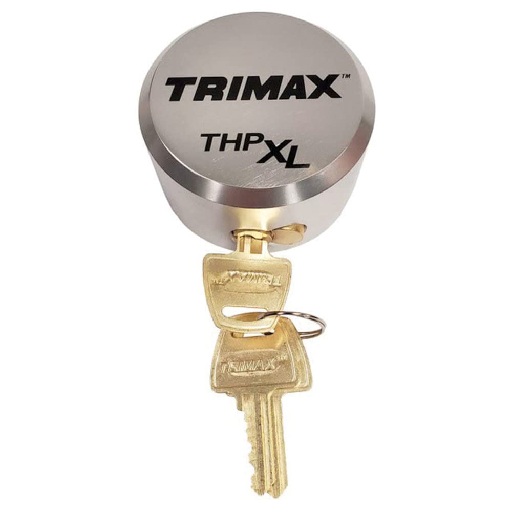 Solid Aluminum Trimax Hockey Puck Internal Shackle Lock, THPXLALSV, Universal Fit
