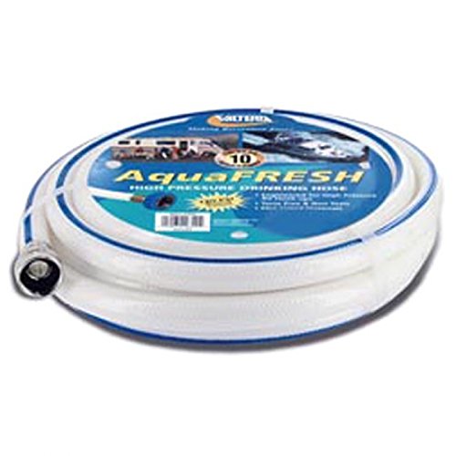 Valterra High Pressure AquaFresh Drinking Water Hose, Water Hose Hookup for RV - 1/2" x 15', White