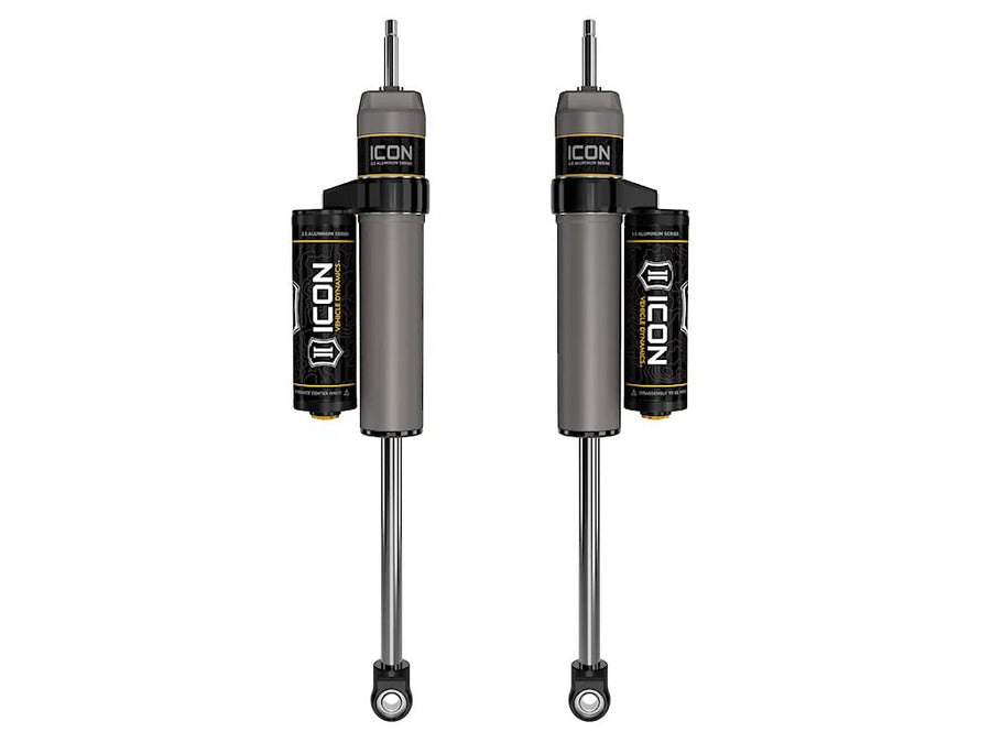 7" ICON Lift, Front 2.5 VS Piggyback Shocks, Pair, Compatible with 2005-Up Ford F250/F350 SD 4WD, 67720P