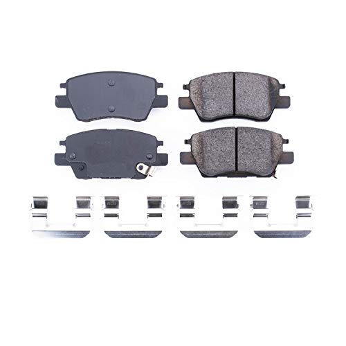 Power Stop Front Brake Kit For Chevrolet Bolt EV 2017-23 |EUV 2022-23 |Cruze 2016-19 |Volt 2016-19 - Ceramic Brake Pads With Installation Hardware, 17-1844