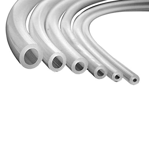 HPS Clear HTSVH7-CLEARx10 10' Length High Temperature Silicone Vacuum Tubing Hose (40 psi Maxium Pressure, 9/32" ID)
