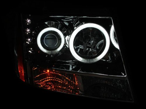Chevrolet Anzo USA 111108 Chrome Clear Projector with Halos Headlight Assembly - (Sold in Pairs)