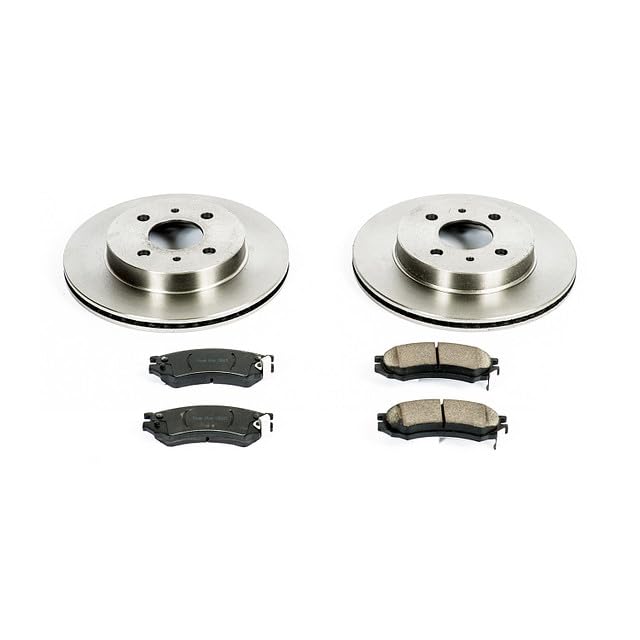 POWERSTOP Autospecialty KOE1515 Front Replacement Brake Kit-OE Brake Rotors & Ceramic Brake Pads For SC, SC1, SC2, SL, SL1, SL2, SW1, SW2 [Model Specific]